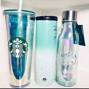 NWT set of 3 starbucks 2019 HTF irradesent set